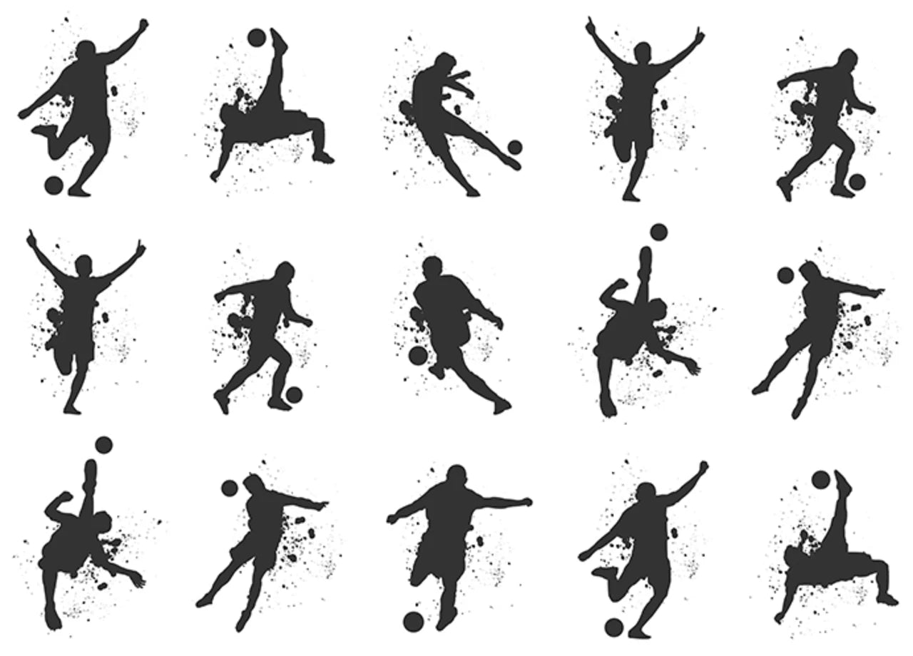 Footboll (Black and White) 7.20 CAD/ sq ft