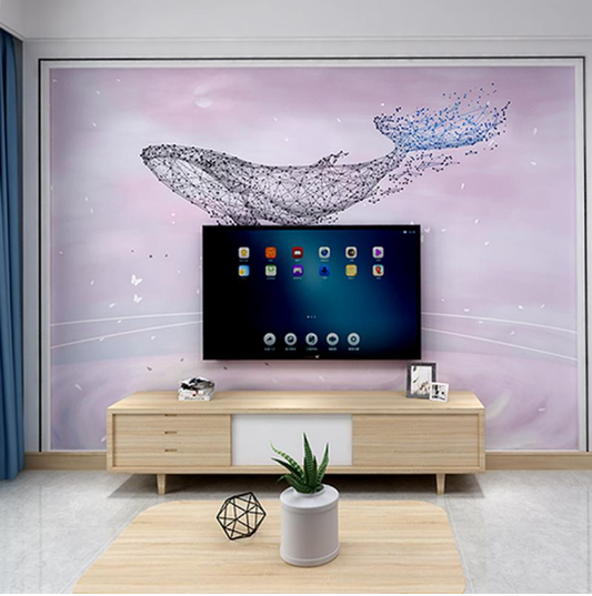 Free motion whale mural 5.50/Sq ft
