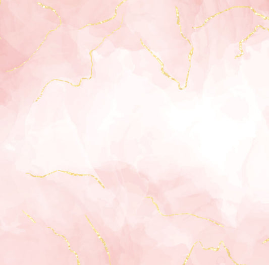 Pink and gold marble